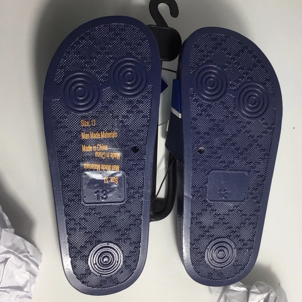 Beverly Hills Polo Club Kids Navy Non Slip Slides